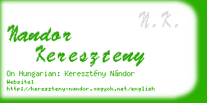 nandor kereszteny business card